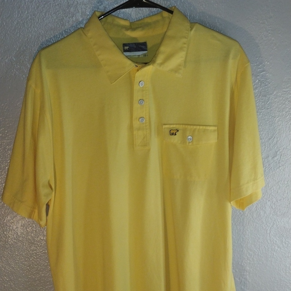 Yellow Staydri Cotton Jack Nicklaus Golf Shirt XL